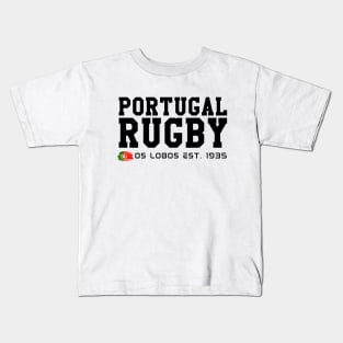 Portugal Rugby, Os Lobos Kids T-Shirt